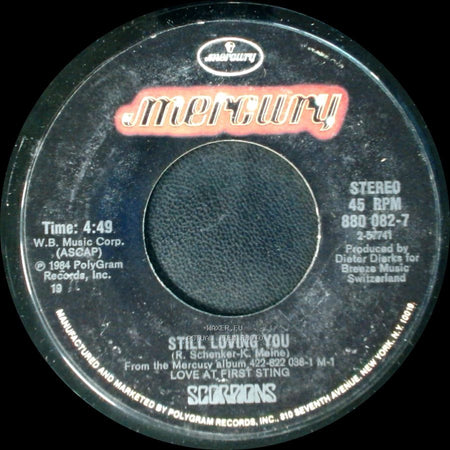 Scorpions - Bad Boys Running Wild / Still Loving You side B