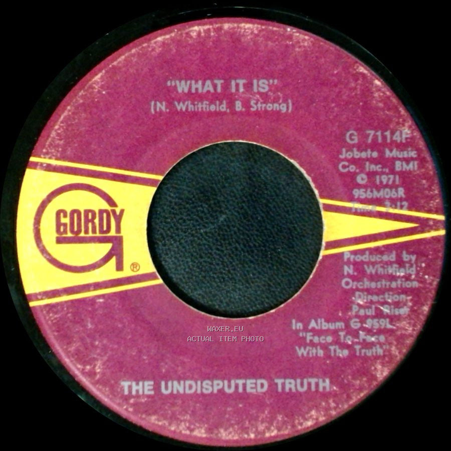 The Undisputed Truth - What It Is / California Soul side A