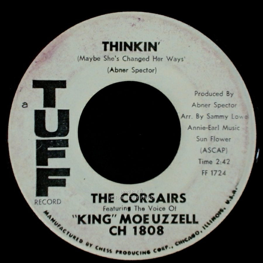 The Corsairs / The Corsairs Featuring Jay "Bird" Uzzell - Thinkin' (Maybe She's Changed Her Ways) / Smoky Places side A