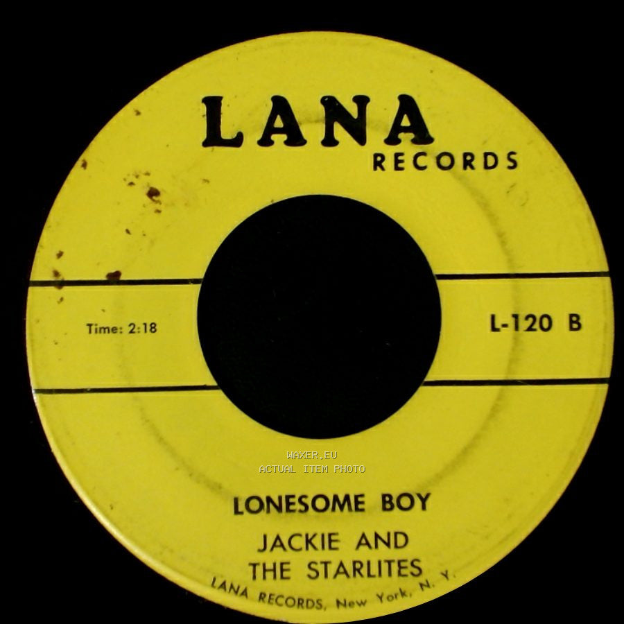 Jackie And The Starlites - Valarie / Lonesome Boy side B