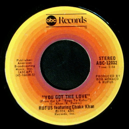Rufus Featuring Chaka Khan - Rags To Rufus (Instrumental) / You Got The Love side B