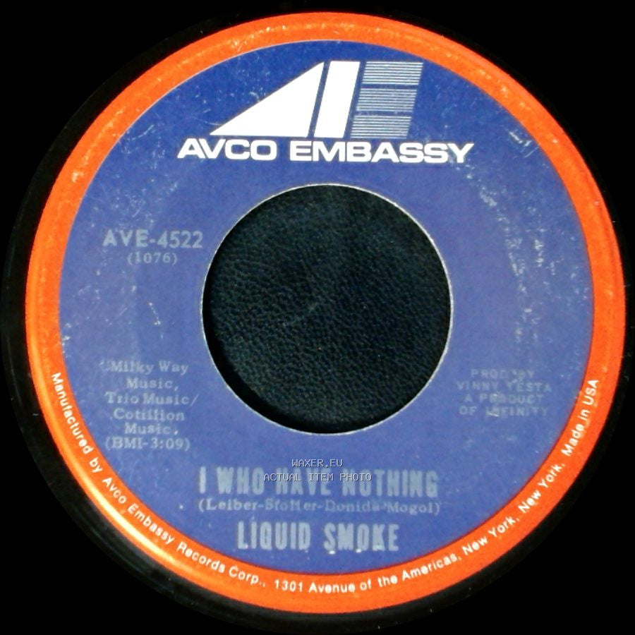 Liquid Smoke - Warm Touch / I Who Have Nothing side B