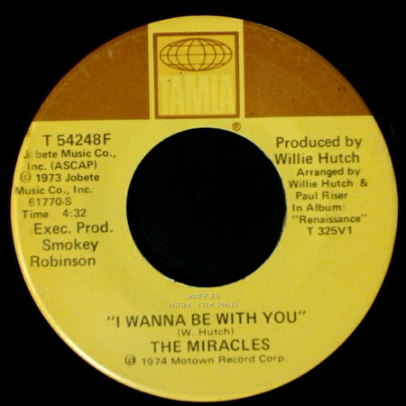 The Miracles - Do It Baby / I Wanna Be With You side B