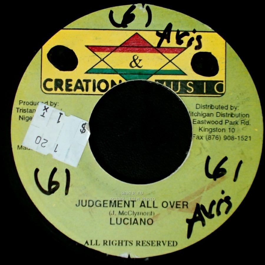 Luciano - Unknown Title A / Judgement All Over side B