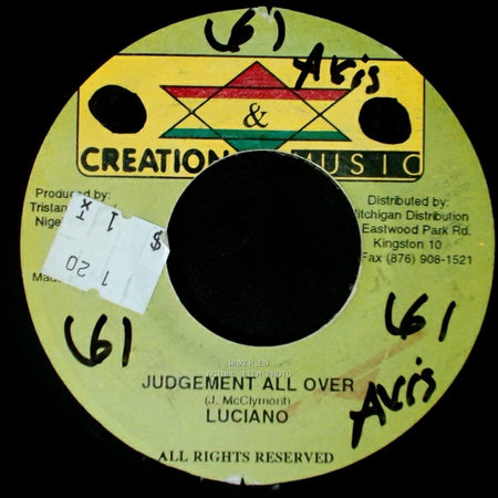 Luciano - Unknown Title A / Judgement All Over side B