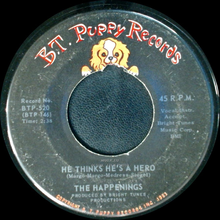The Happenings - See You In September / He Thinks He's A Hero side B