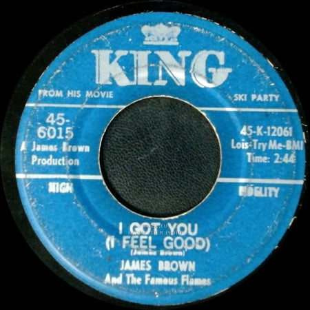 James Brown And The Famous Flames - I Can't Help It (I Just Do-Do-Do) / I Got You (I Feel Good) side B