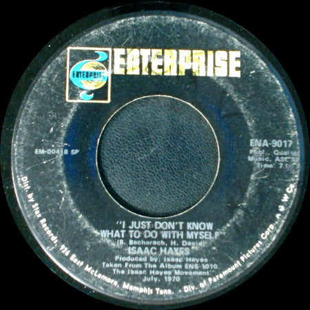 Isaac Hayes - I Stand Accused / I Just Don't Know What To Do With Myself side B