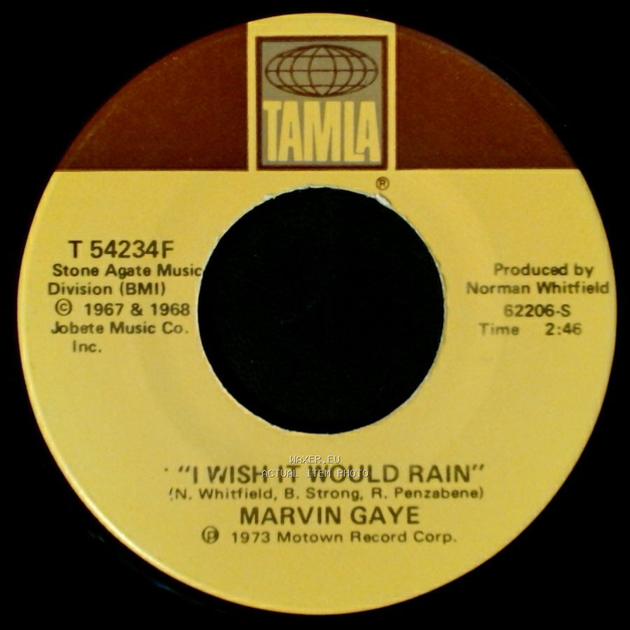 Marvin Gaye - Let's Get It On / I Wish It Would Rain side B
