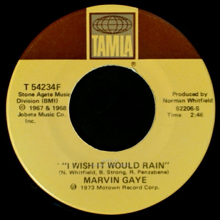 Marvin Gaye - Let's Get It On / I Wish It Would Rain side B