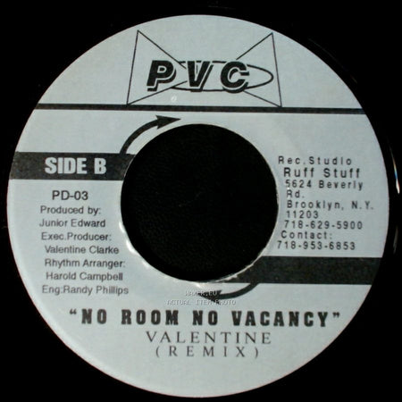 Valentine - No Room No Vacancy / No Room No Vacancy (Remix) side B