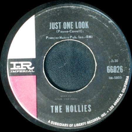 The Hollies - Keep Off That Friend Of Mine / Just One Look side B