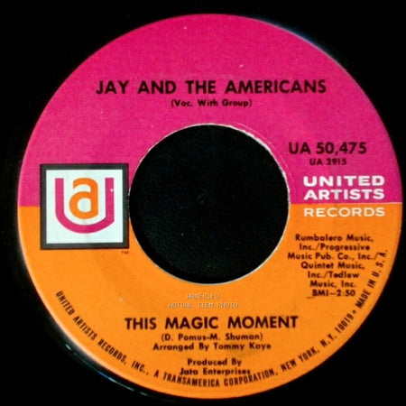 Jay And The Americans - Since I Don't Have You / This Magic Moment side B