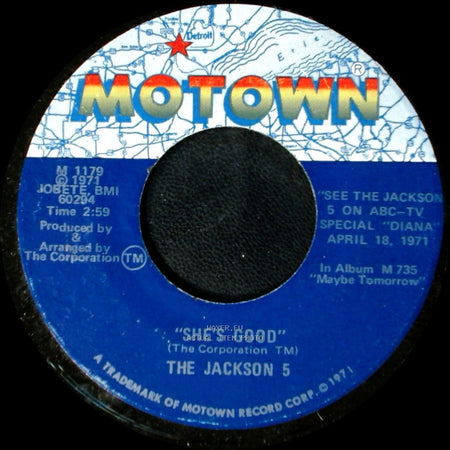 The Jackson 5 - Never Can Say Goodbye / She's Good side B