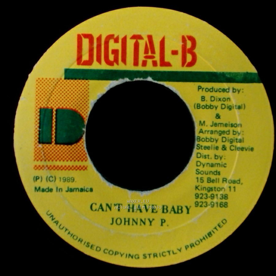 Johnny P. - Unknown Title A / Can't Have Baby side B