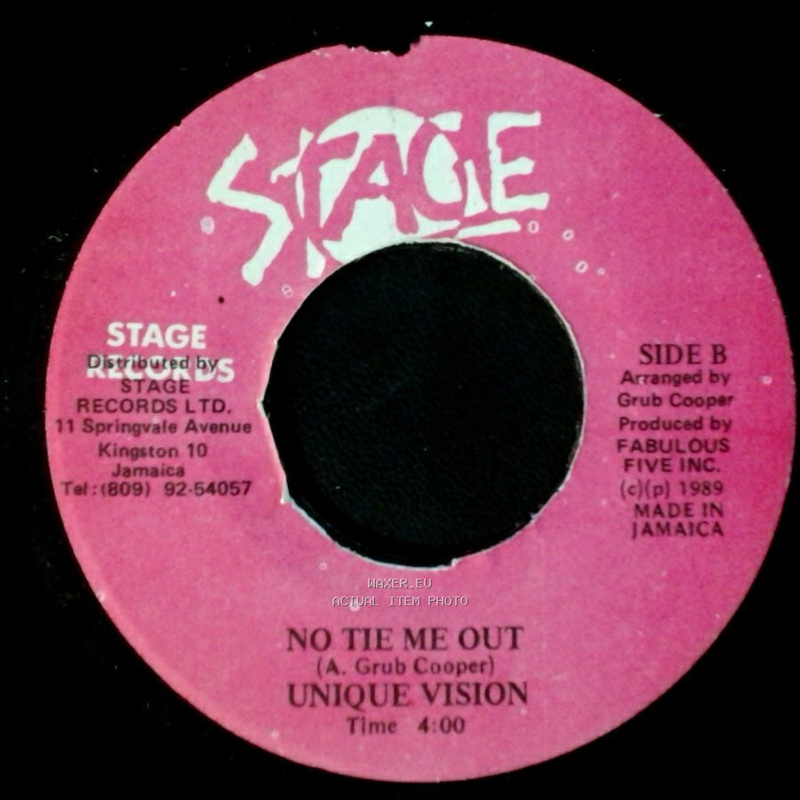 Unique Vision - Half Way To Paradise / No Tie Me Out side B