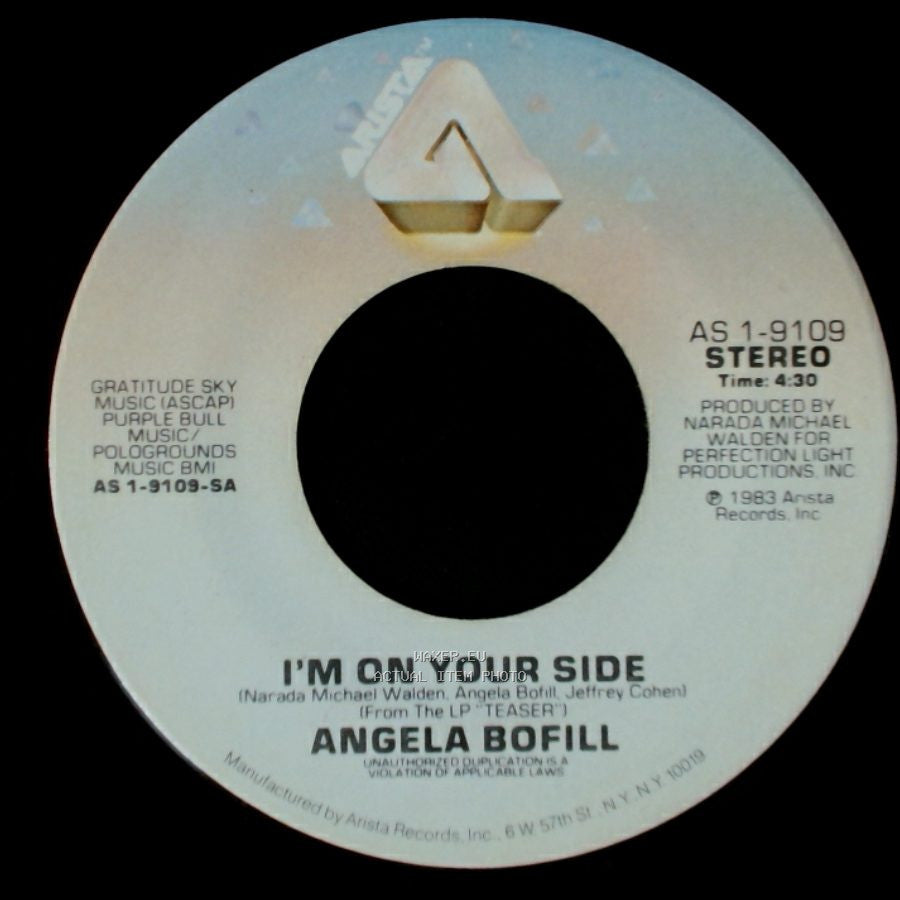 Angela Bofill - Gotta Make It Up To You / I'm On Your Side side B