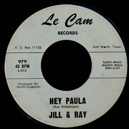 Jill & Ray - Hey Paula / Bobby Is The One side A