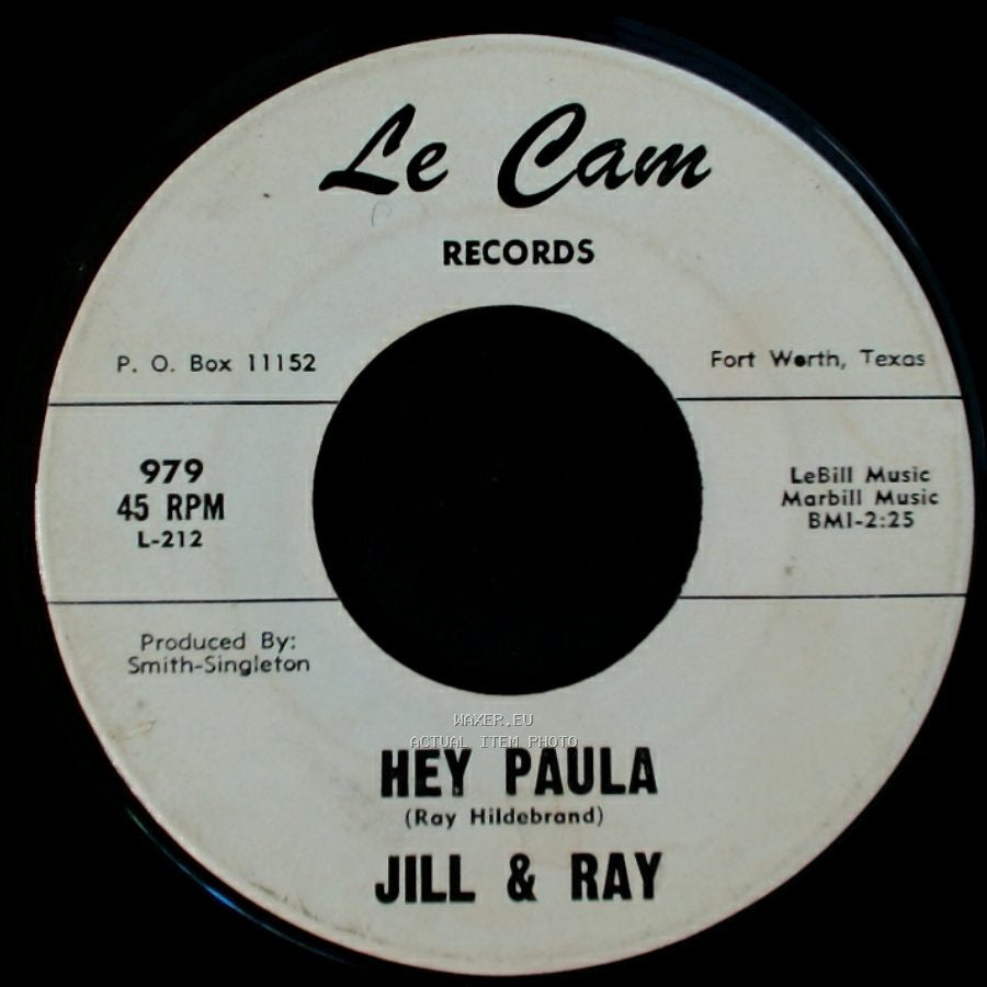 Jill & Ray - Hey Paula / Bobby Is The One side A