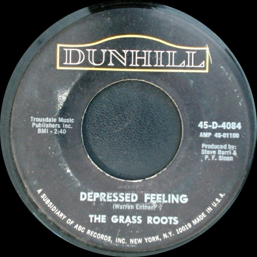 The Grass Roots - Depressed Feeling / Let's Live For Today side A
