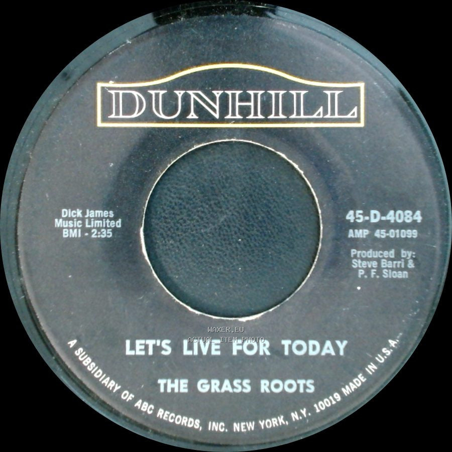 The Grass Roots - Depressed Feeling / Let's Live For Today side B