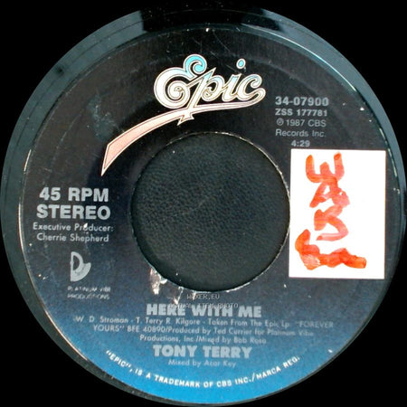 Tony Terry - Forever Yours / Here With Me side B