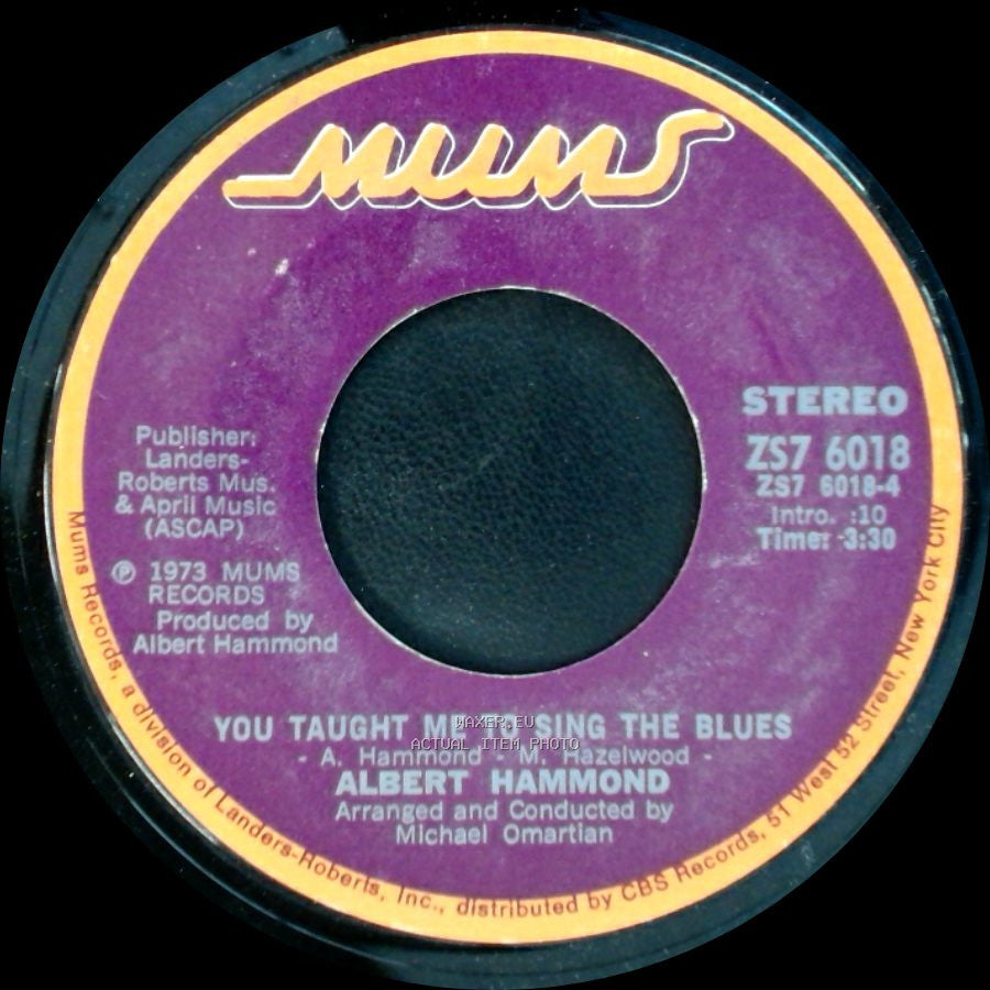 The Free Electric Band / Albert Hammond - Albert Hammond / You Taught Me To Sing The Blues side B