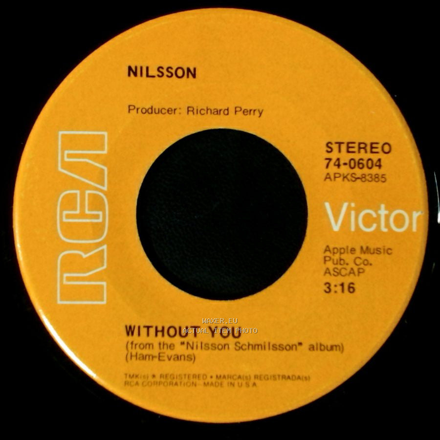 Nilsson - Gotta Get Up / Without You side B