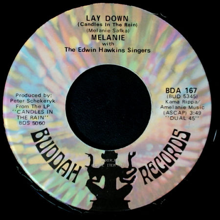 Melanie With The Edwin Hawkins Singers / Melanie - Lay Down (Candles In The Rain) / Candles In The Rain side A