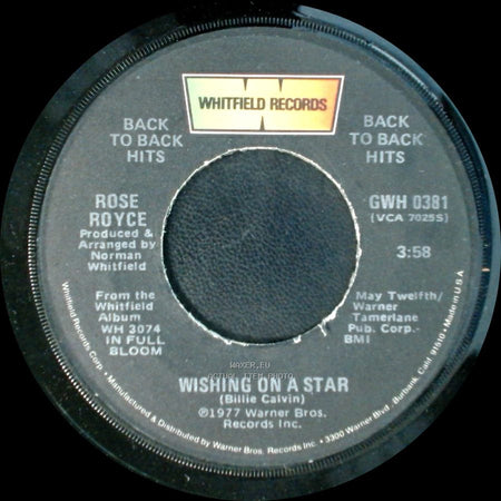 Rose Royce - Wishing On A Star / Love Don't Live Here Anymore side A