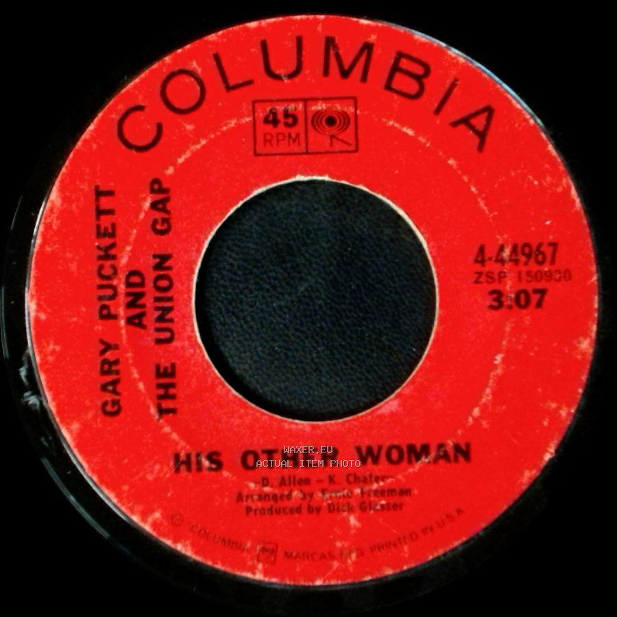 Gary Puckett And The Union Gap - This Girl Is A Woman Now / His Other Woman side B