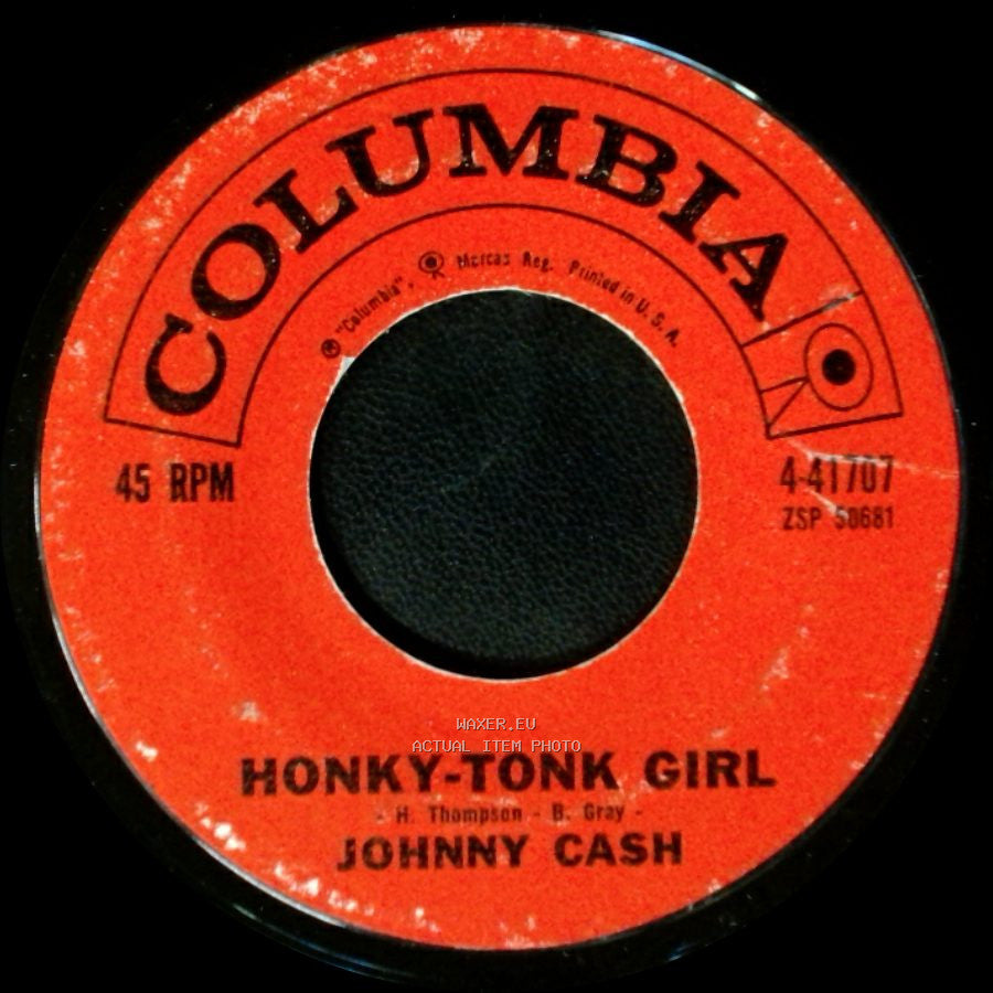 Johnny Cash - Second Honeymoon / Honky-Tonk Girl side B