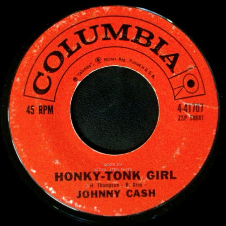 Johnny Cash - Second Honeymoon / Honky-Tonk Girl side B