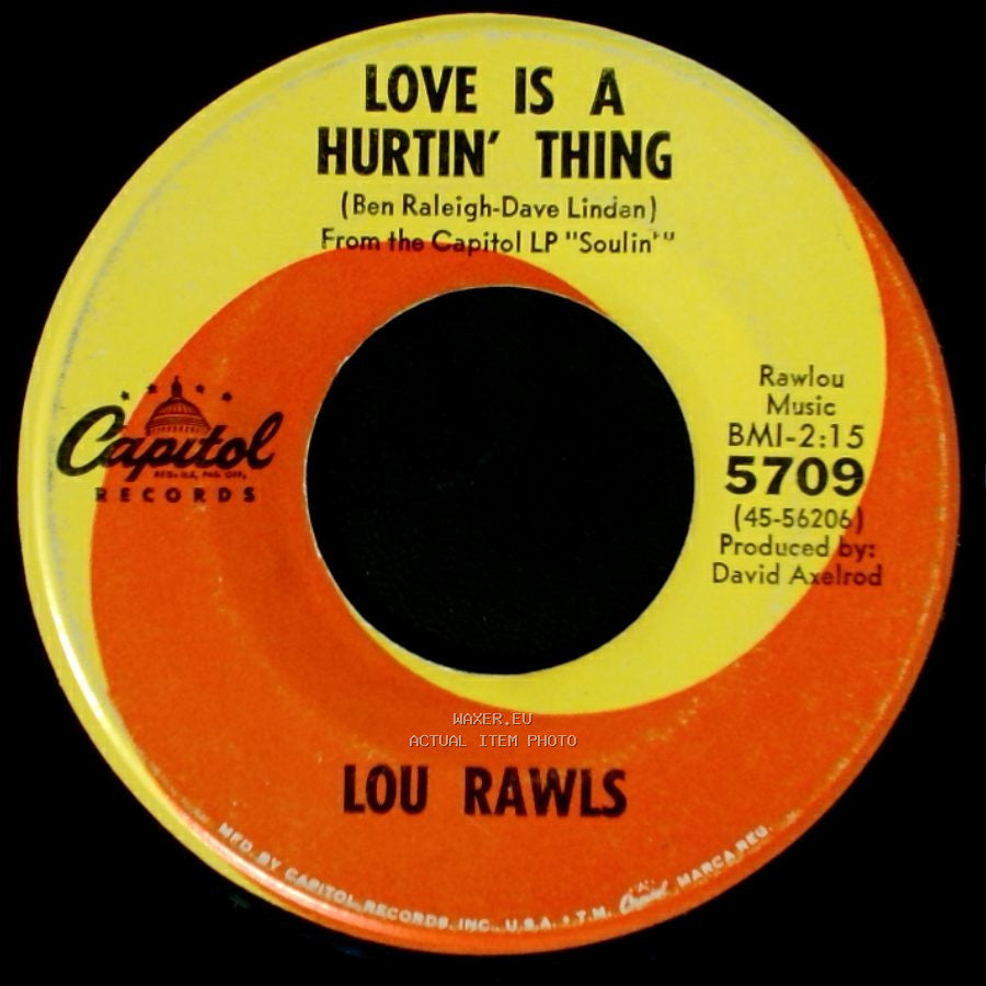 Lou Rawls - Love Is A Hurtin' Thing / Memory Lane side A