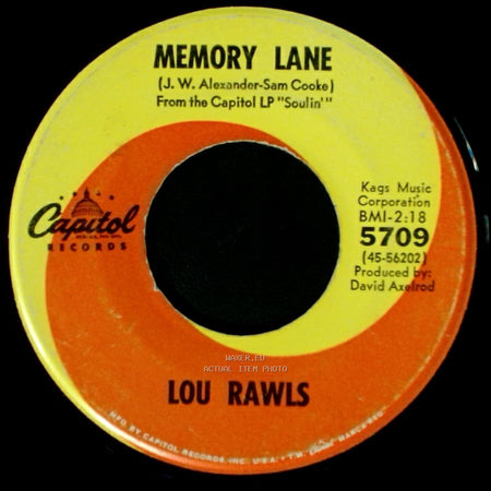 Lou Rawls - Love Is A Hurtin' Thing / Memory Lane side B