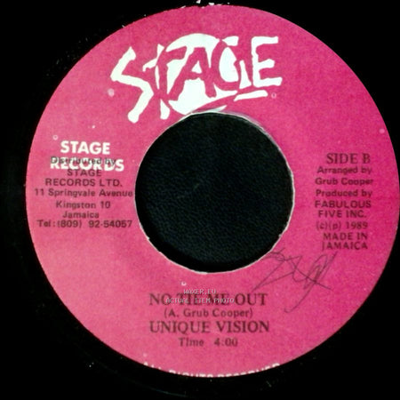 Unique Vision - Half Way To Paradise / No Tie Me Out side B