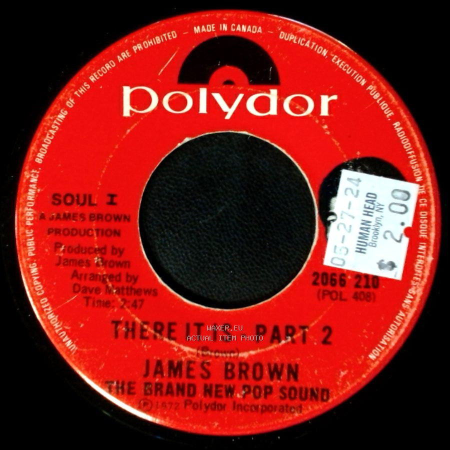 James Brown - There It Is - Part 2 / There It Is - Part 1 side A