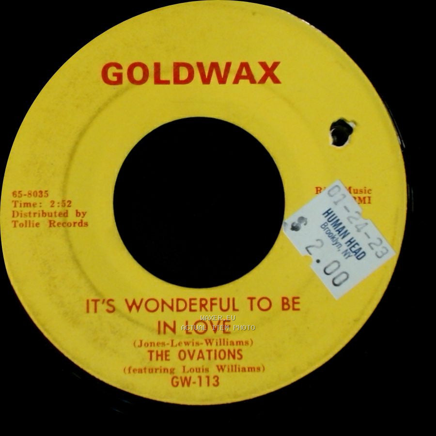 The Ovations - It's Wonderful To Be In Love / Dance Party side A