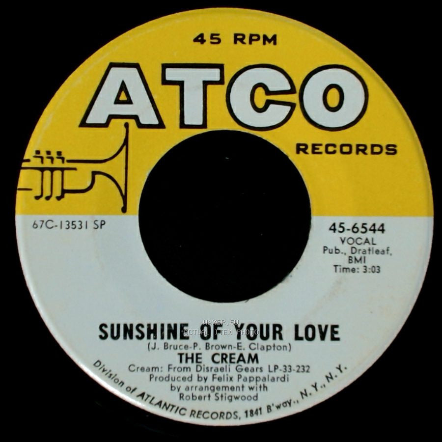 The Cream - Sunshine Of Your Love / S W L A B R side A