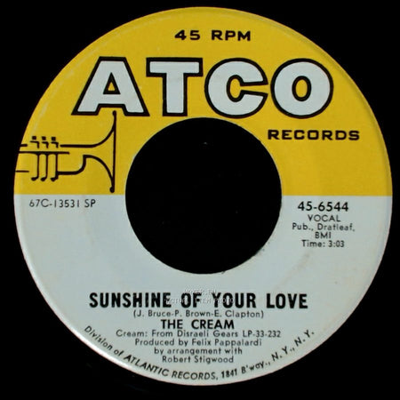 The Cream - Sunshine Of Your Love / S W L A B R side A