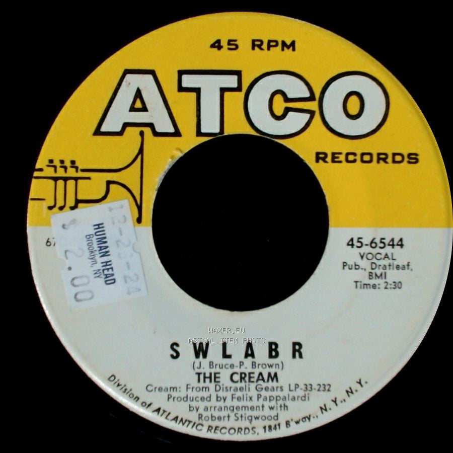 The Cream - Sunshine Of Your Love / S W L A B R side B
