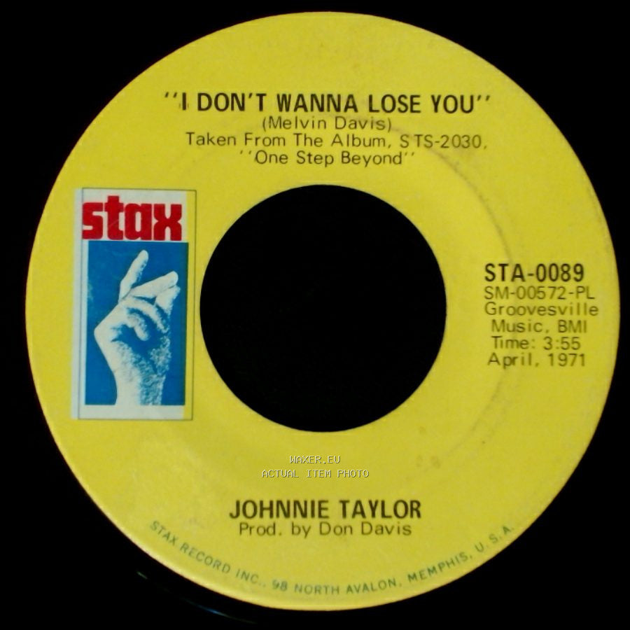 Johnnie Taylor - Party Life / I Don't Wanna Lose You side B
