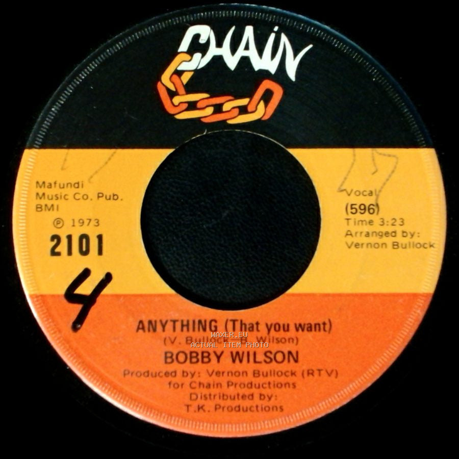 Bobby Wilson - Here Is Where The Love Is / Anything (That You Want) side B