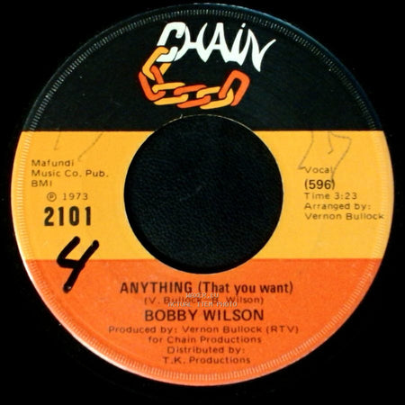 Bobby Wilson - Here Is Where The Love Is / Anything (That You Want) side B