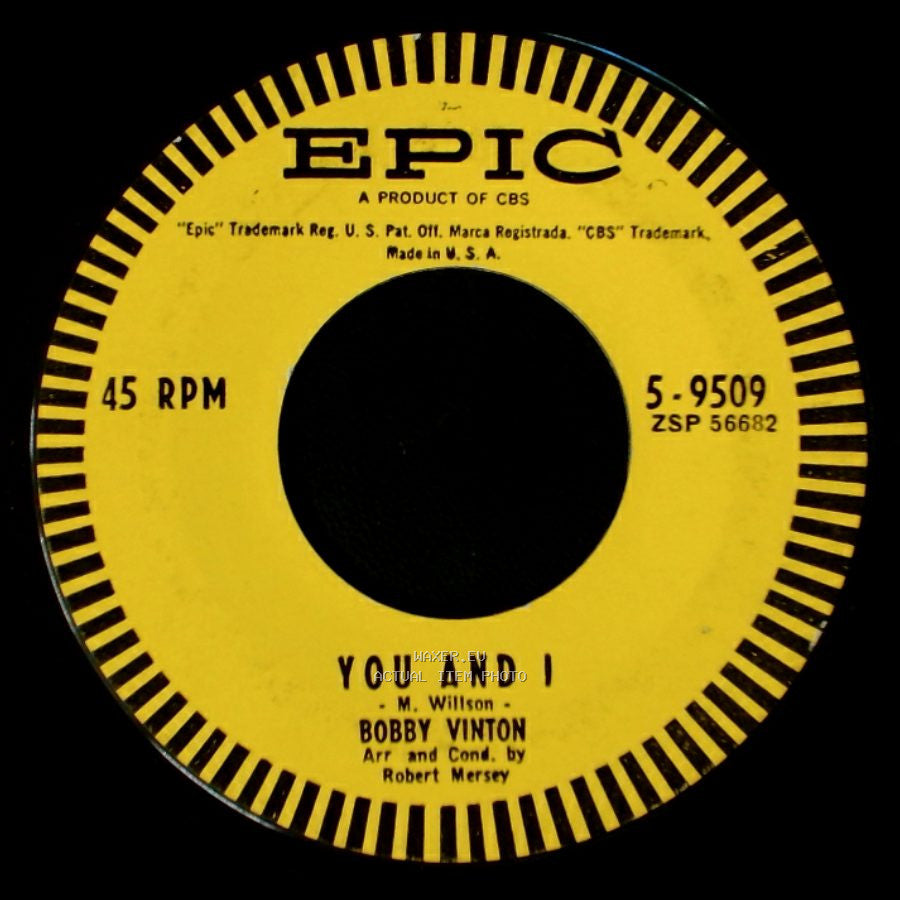 Bobby Vinton - You And I / Roses Are Red (My Love) side A
