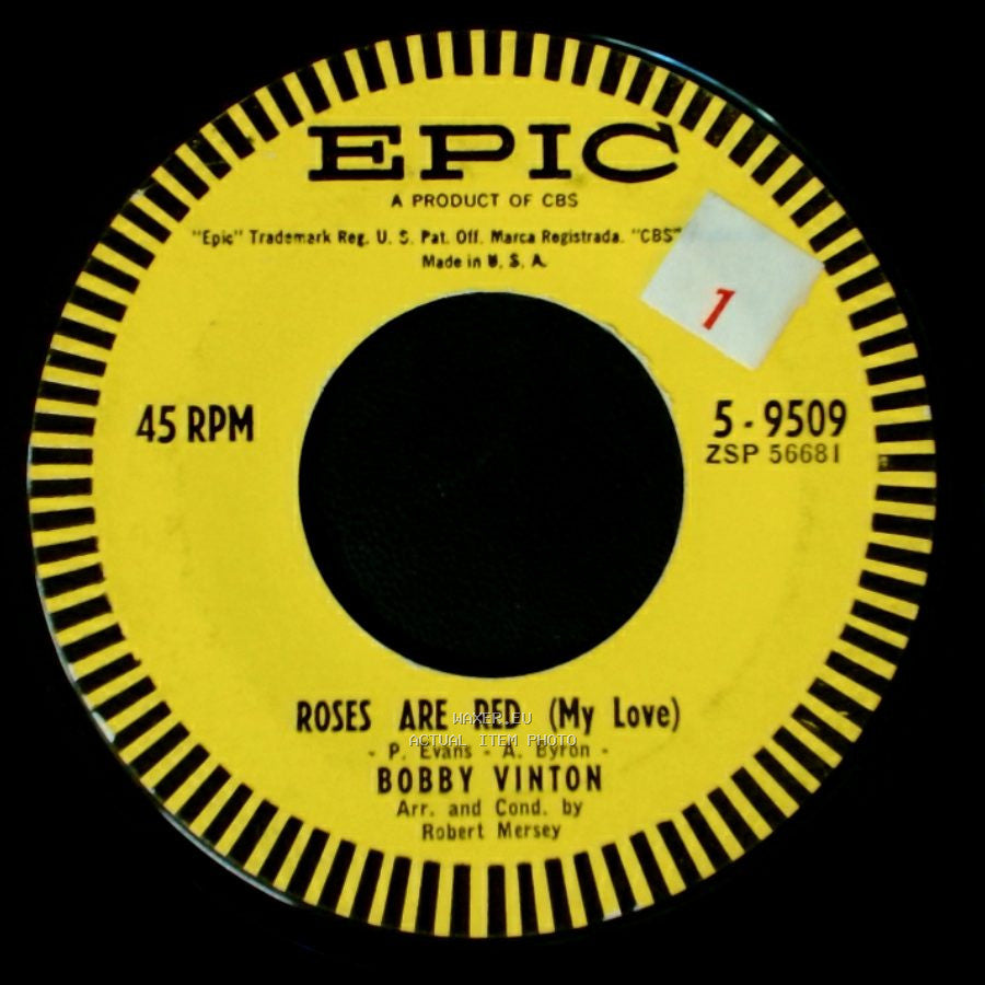 Bobby Vinton - You And I / Roses Are Red (My Love) side B