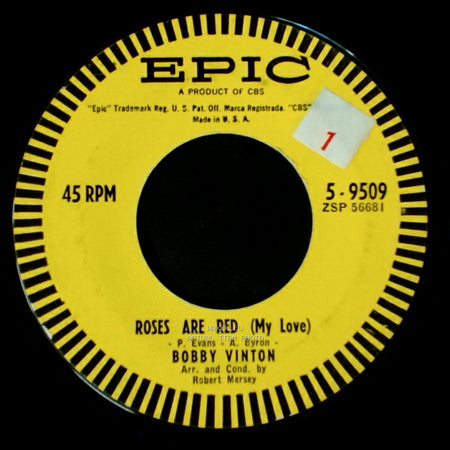 Bobby Vinton - You And I / Roses Are Red (My Love) side B