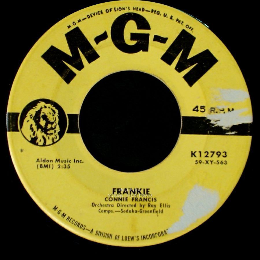 Connie Francis - Frankie / Lipstick On Your Collar side A