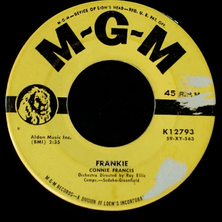 Connie Francis - Frankie / Lipstick On Your Collar side A