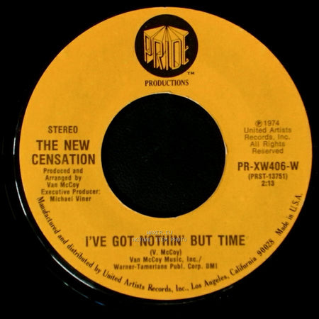The New Censation - I've Got Nothin' But Time / Come Down To Earth side A
